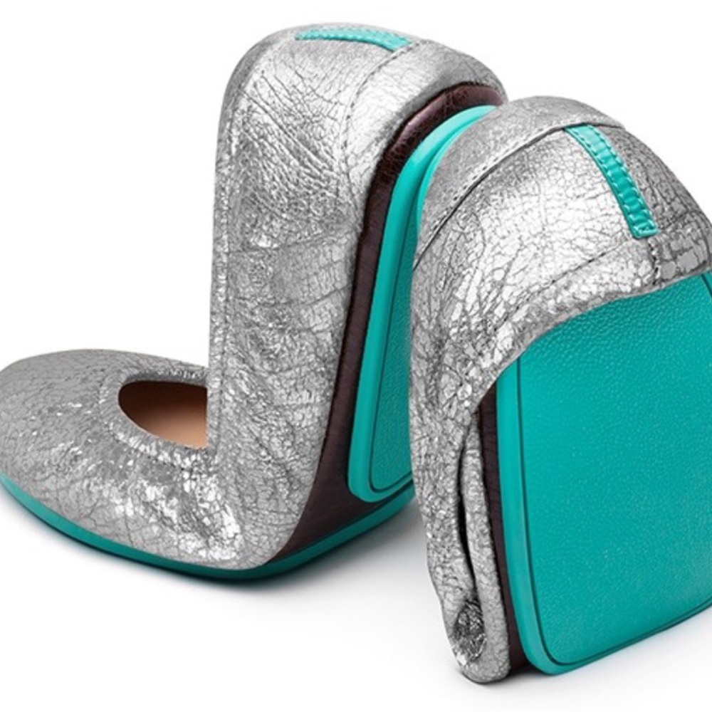 Tieks Silver Flats
